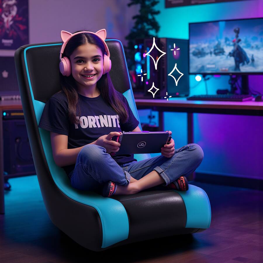GTPlayer Rocker Floor Gaming Chair Ergonomic Comfortable Floor Rocker ...