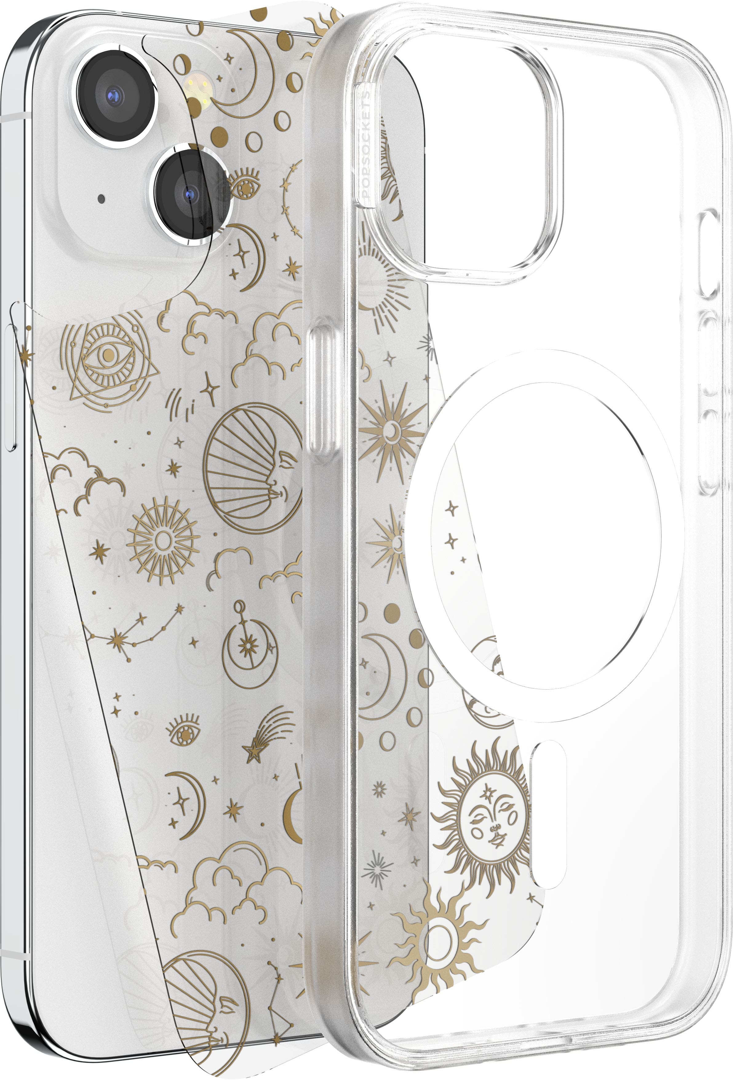 Alt View 1. PopSockets - Looks iPhone 15 Swappable Graphic Case Inserts (3 per pack) - compatible with PopSockets PopCase only - Icon Collection.