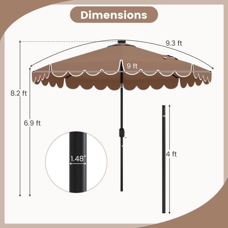 Dimensions: 9.3 ft, 9 ft, 8.2 ft, 6.9 ft, 1.48", 4 ft