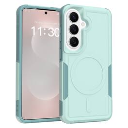 UUCOVER - Shockproof Magnetic Case for Samsung Galaxy S26, Compatible with MagSafe, Dual Layer Heavy Duty Matte Protective Cover - Mint