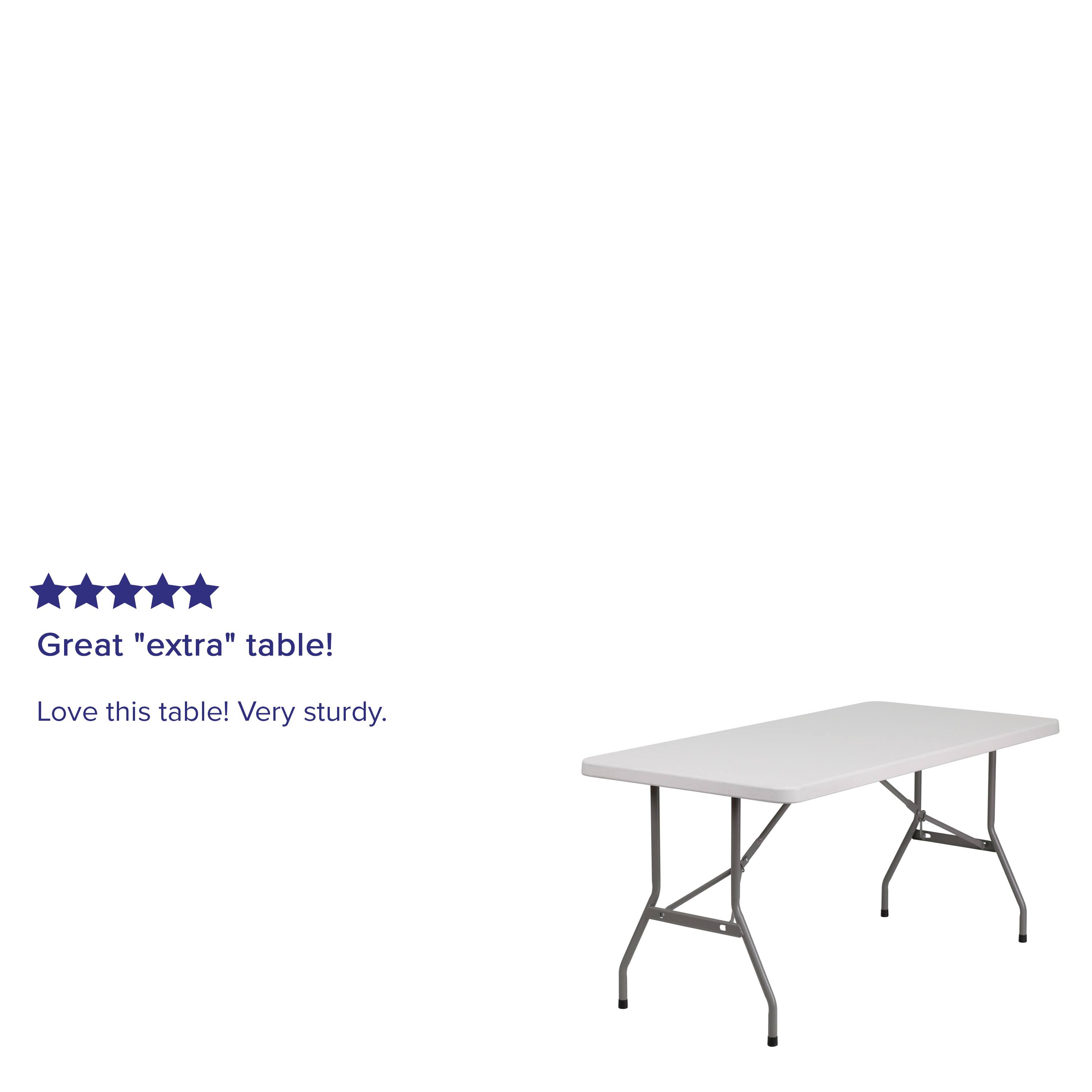Great "extra" table! Love this table! Very sturdy.
