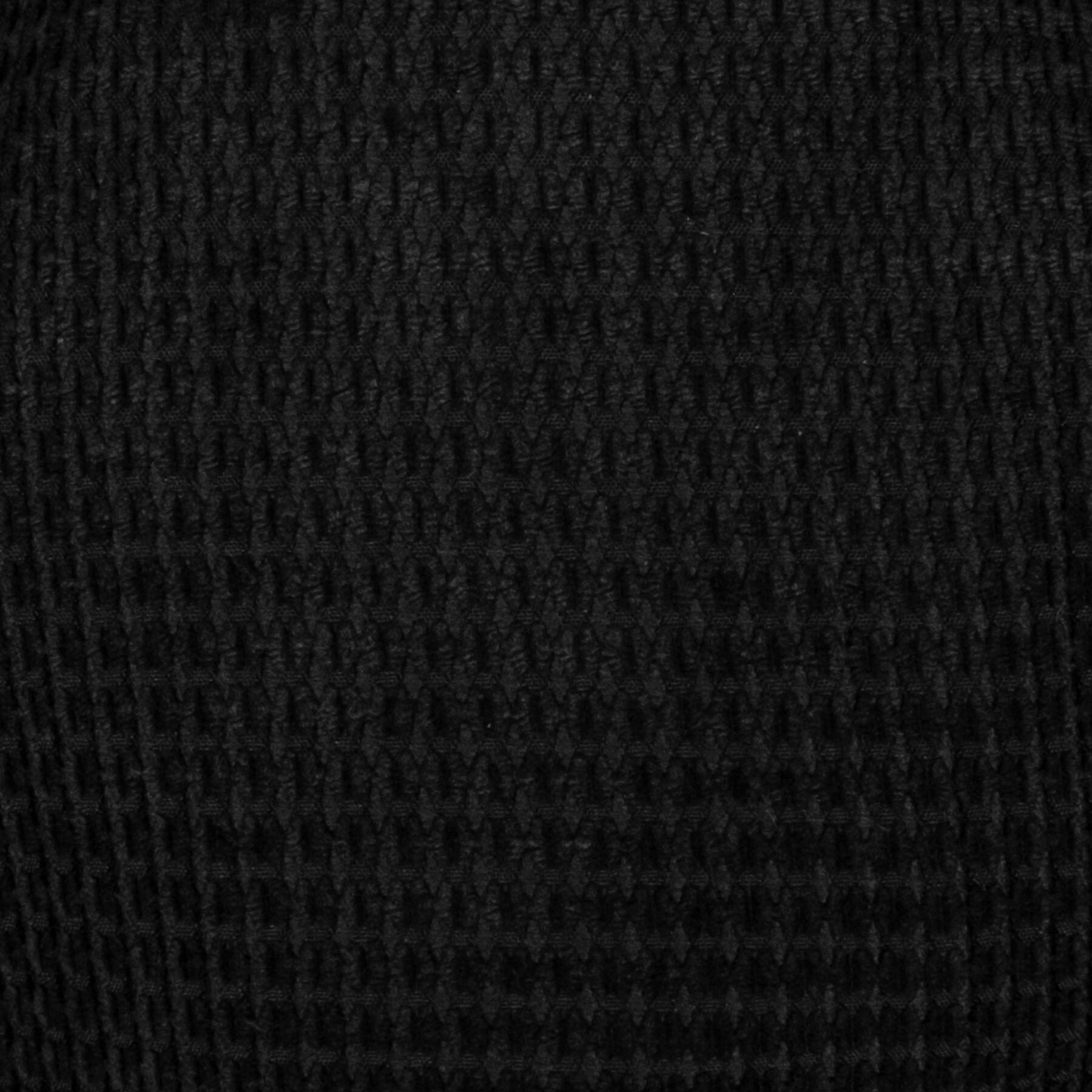 Alt View 1. Sweet Home Collection - Crushed Memory Foam Tufted Chair Cushion Non Slip Microdot Rubber Back, 6-Pack - Black.