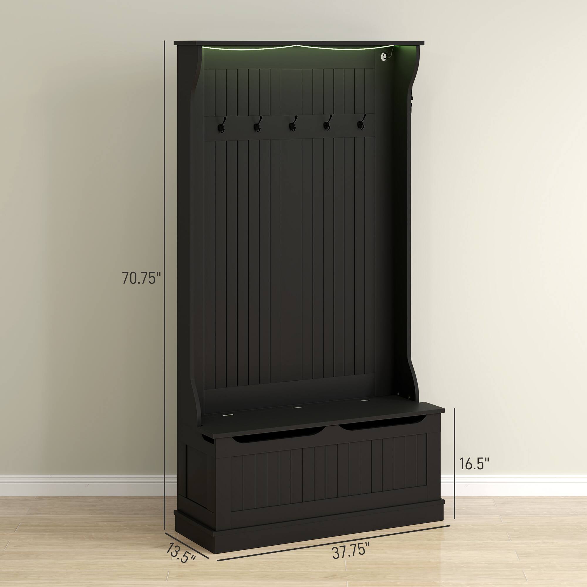 70.75", 37.75", 16.5", 13.5"