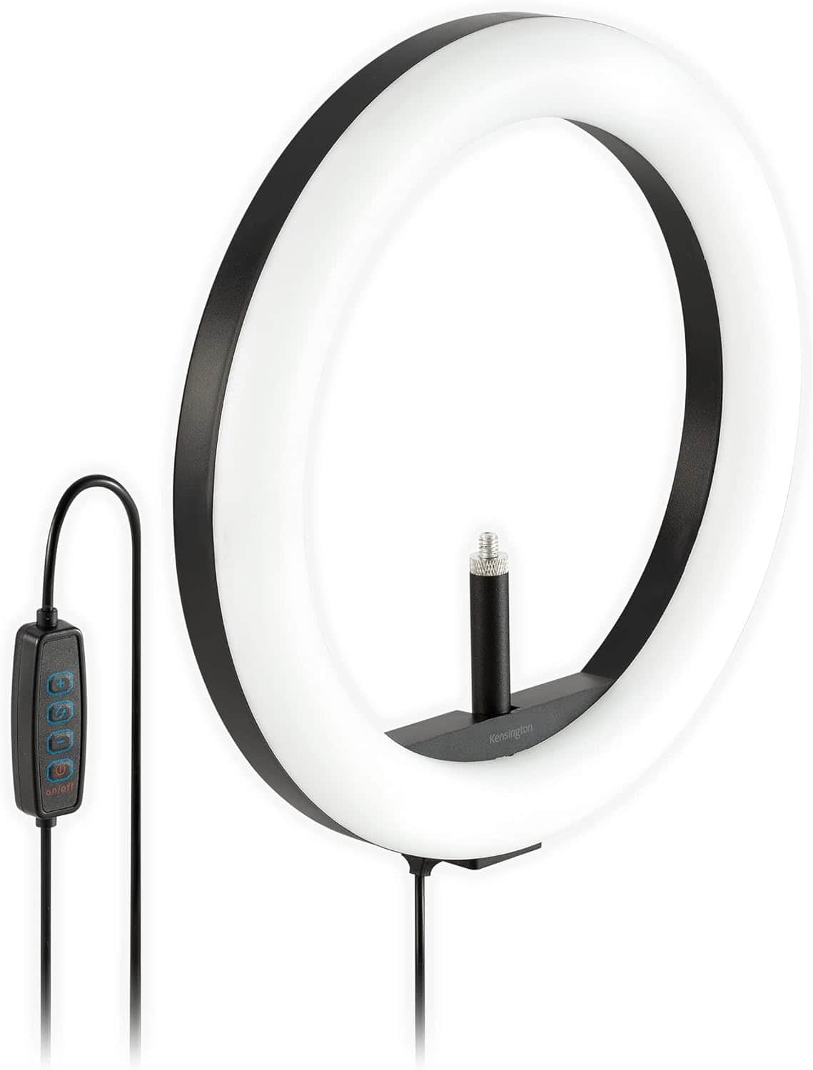 Kensington - L1000 Bi-Color 10" USB Ring Light with Webcam Mount, 960 Lumens, Adjustable Color Temperature – K87653WW