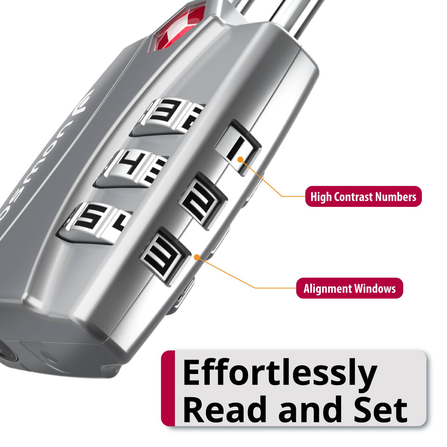 High Contrast Numbers, Alignment Windows, Effortlessly Read and Set