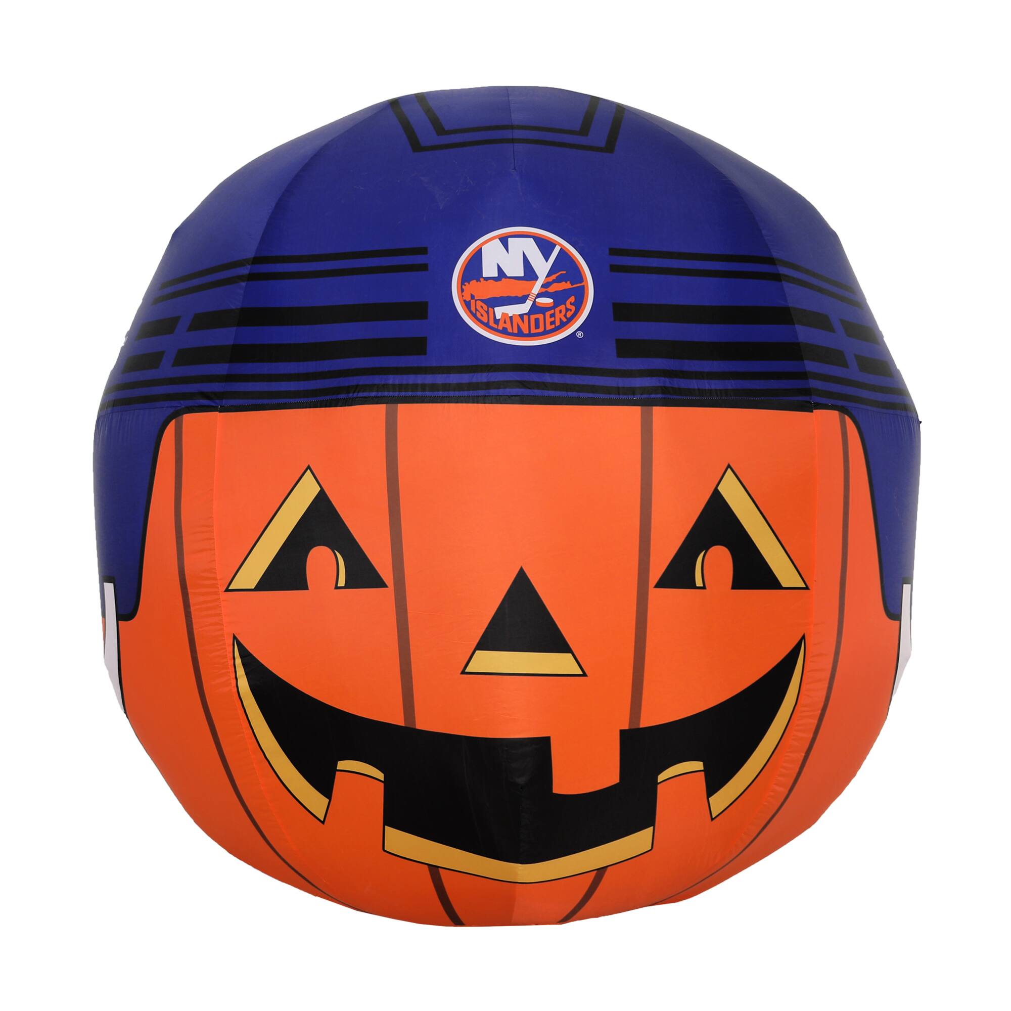 Alt View 1. Sporticulture - New York Islanders Jack-O-Helmet Inflatable - Multicolor.