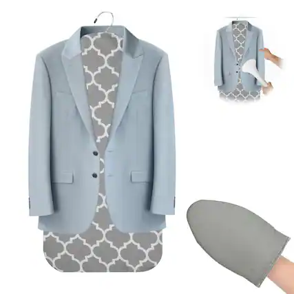 Front. Vulpecula Spade - Floral Steamer Board for Clothes with Ironing Glove,34.7"×17.1" Steamer Hanging Ironing Board for Steaming.