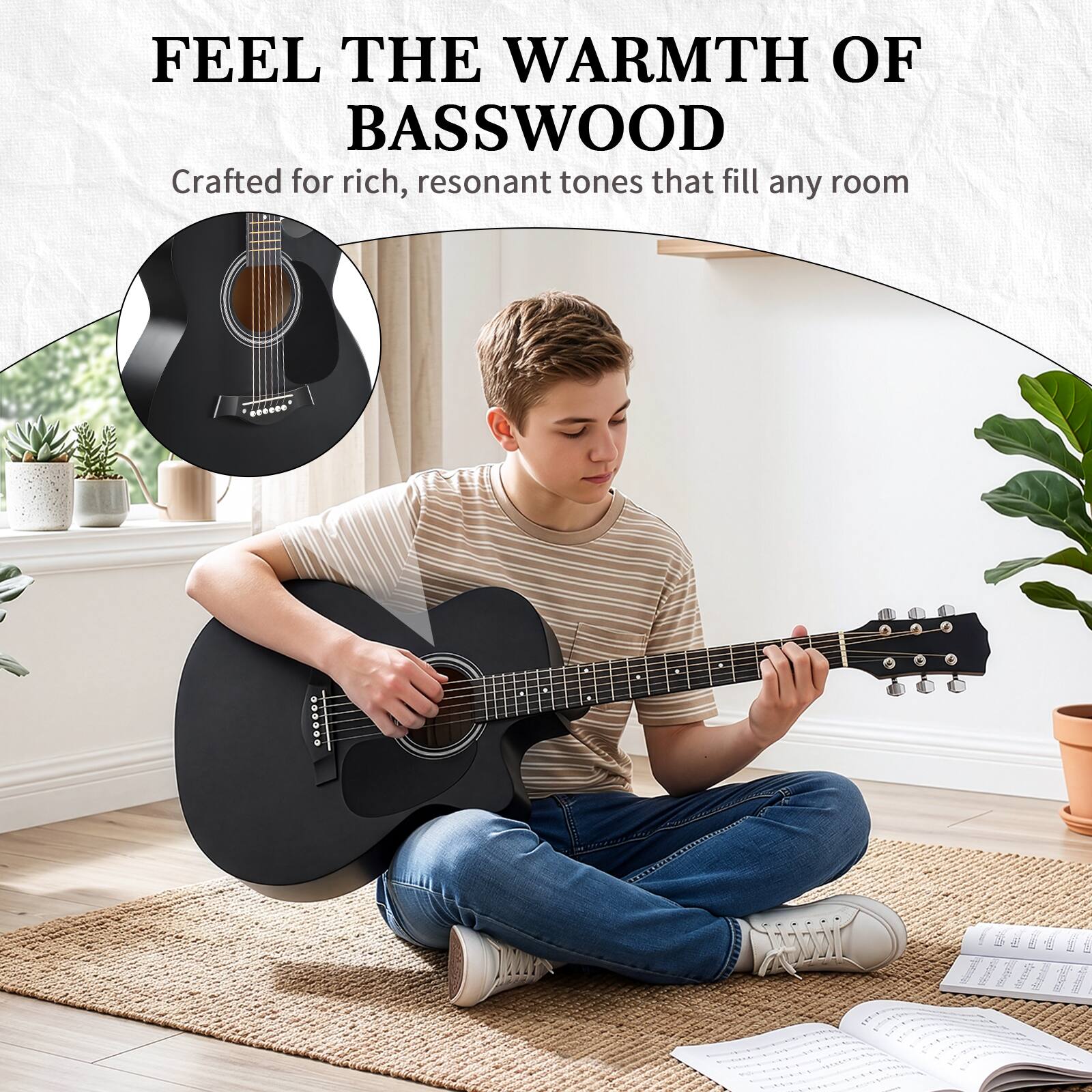 FEEL THE WARMTH OF BASSWOOD  
Crafted for rich, resonant tones that fill any room