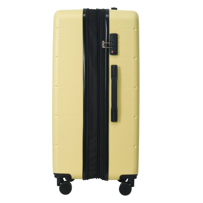 Alt View 8. HTUTWOO - Hardside Luggage - 5 Piece with Bags -20" Half-opening Carry on with USB Port,Expandable 24"/28",Spinner Wheels,TSA Lock - Yellow.