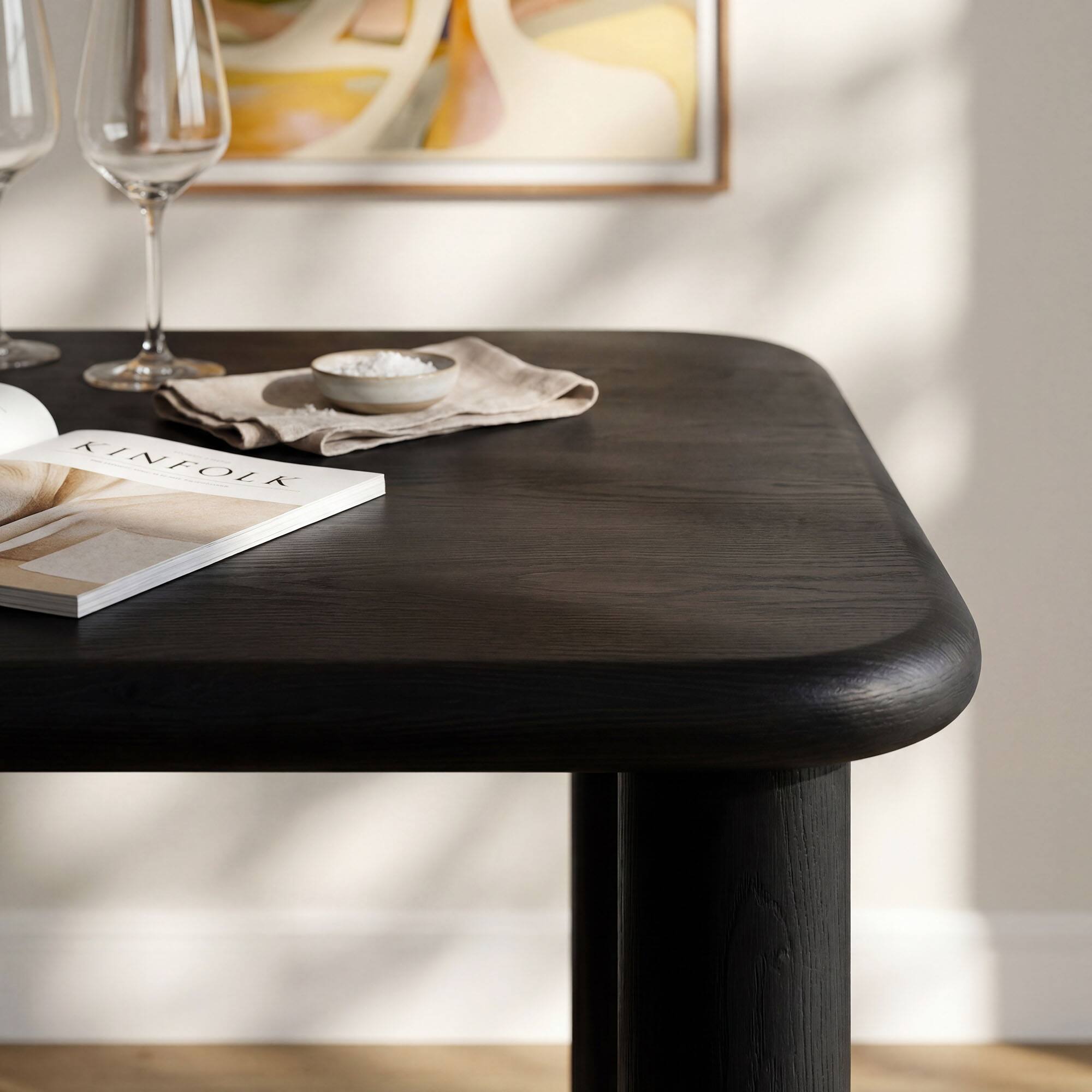 Alt View 5. Modway - Alvia 72" Rectangular Wood Dining Table by Modway - Black.