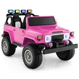 SlickBlue - 12V 2-Seat Kids Ride-On SUV with 2.4G Remote Control and Safety Features - Pink