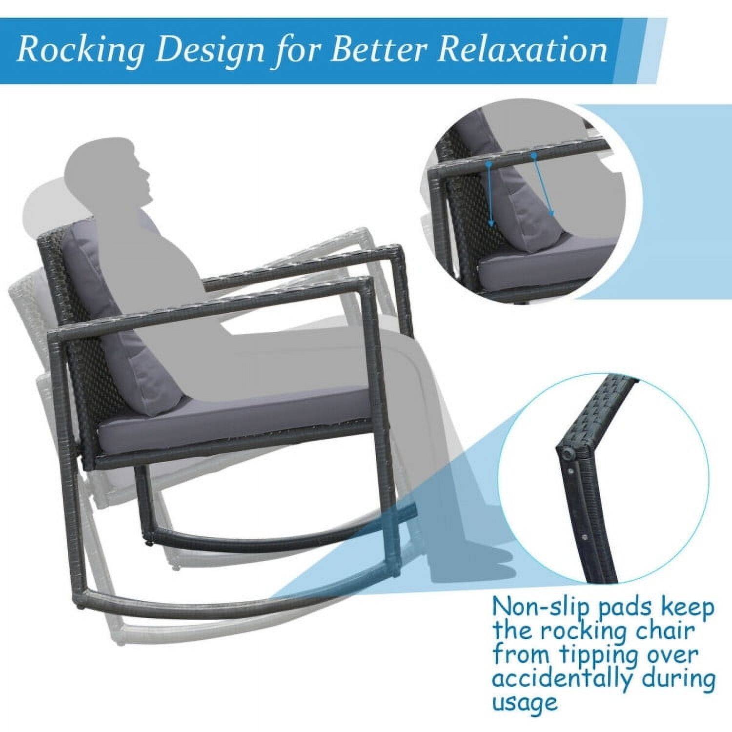 Rocking Design for Better Relaxation

Non-slip pads keep the rocking chair from tipping over accidentally during usage