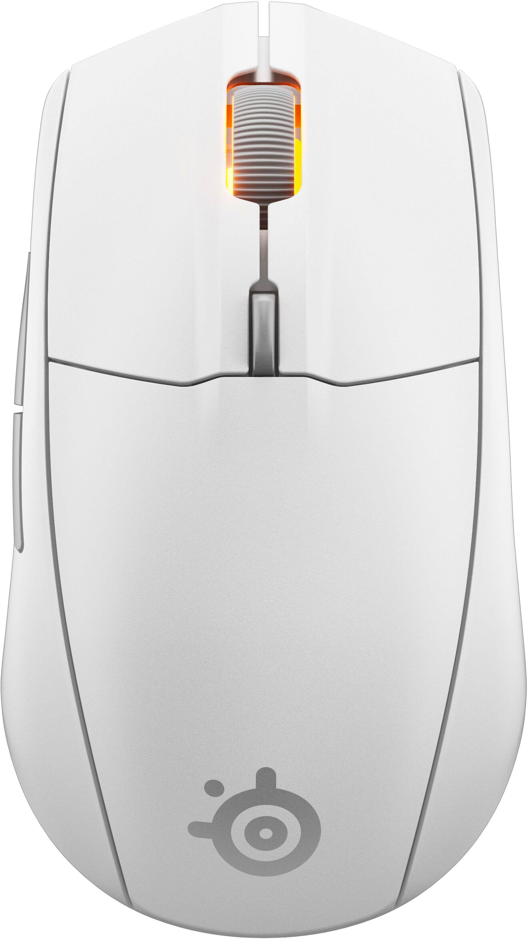 Alt View 4. SteelSeries - Rival 3 Gen 2 Wireless Optical Gaming Mouse with Ultra-fast clicks - White.