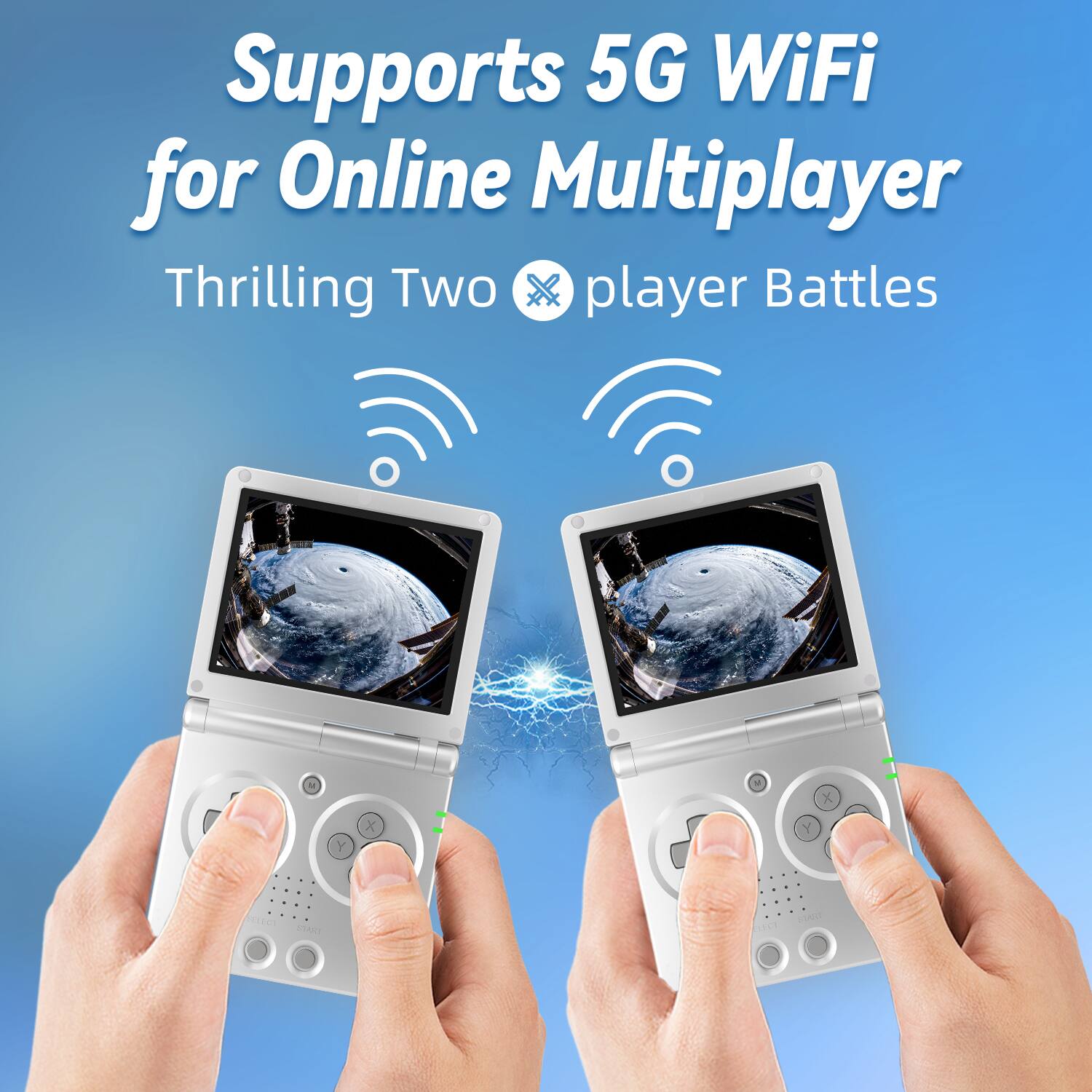 Supports 5G WiFi for Online Multiplayer  
Thrilling Two Player Battles