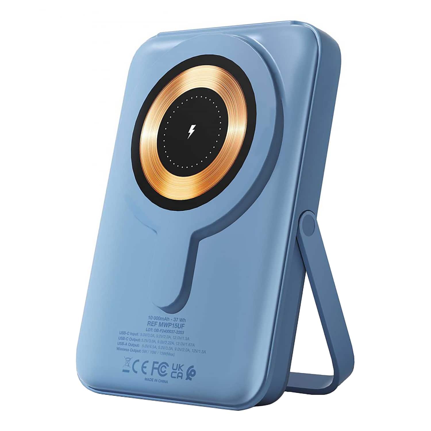 Urban Factory - MAGNEE Power Wireless Magnetic Power Bank 10,000 mAh, MagSafe Compatible - Allure Blue