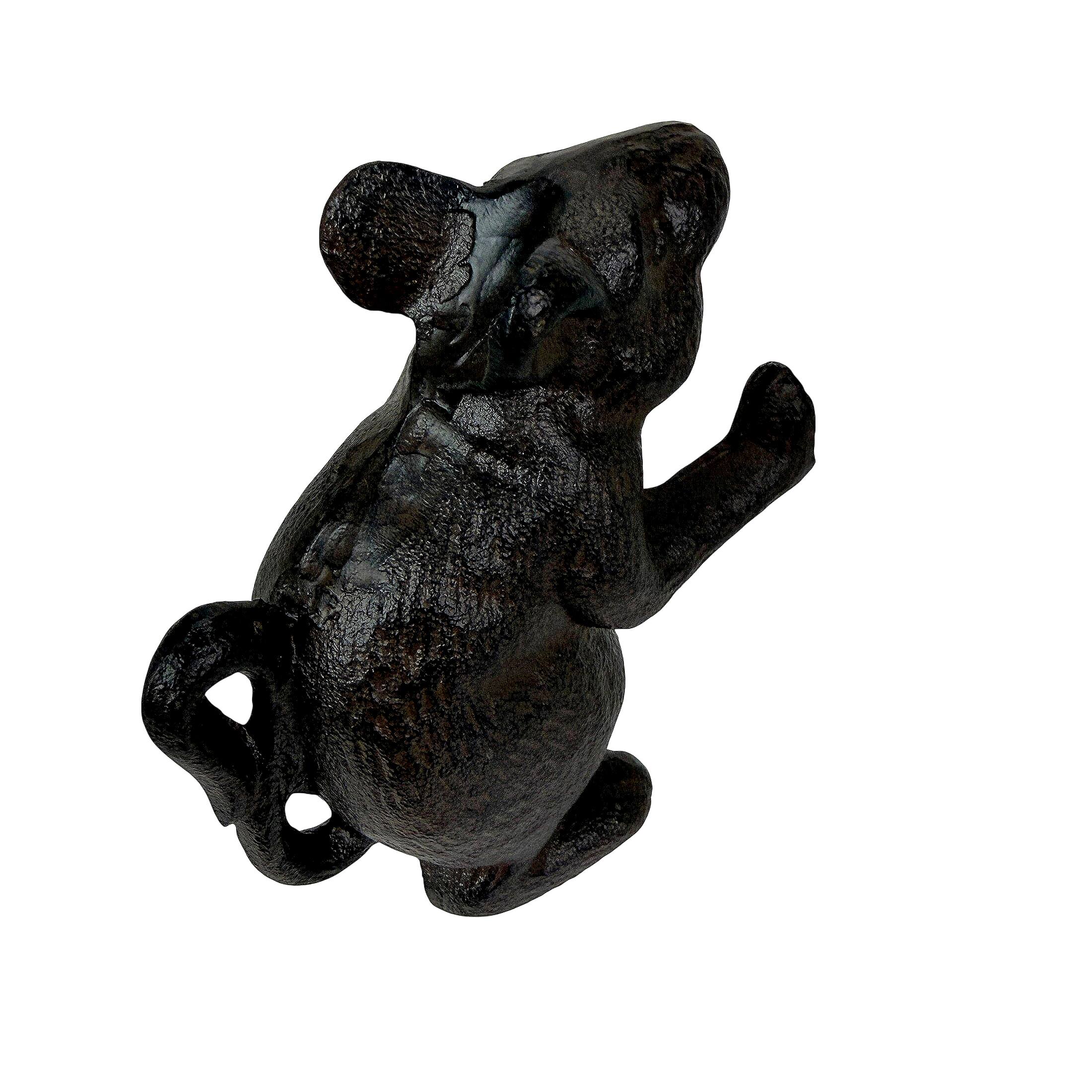Alt View 2. Things2Die4 - Decorative Mouse Bookends Set of 2 Cast Iron Brown 4.5 in Rustic Vintage - Brown.