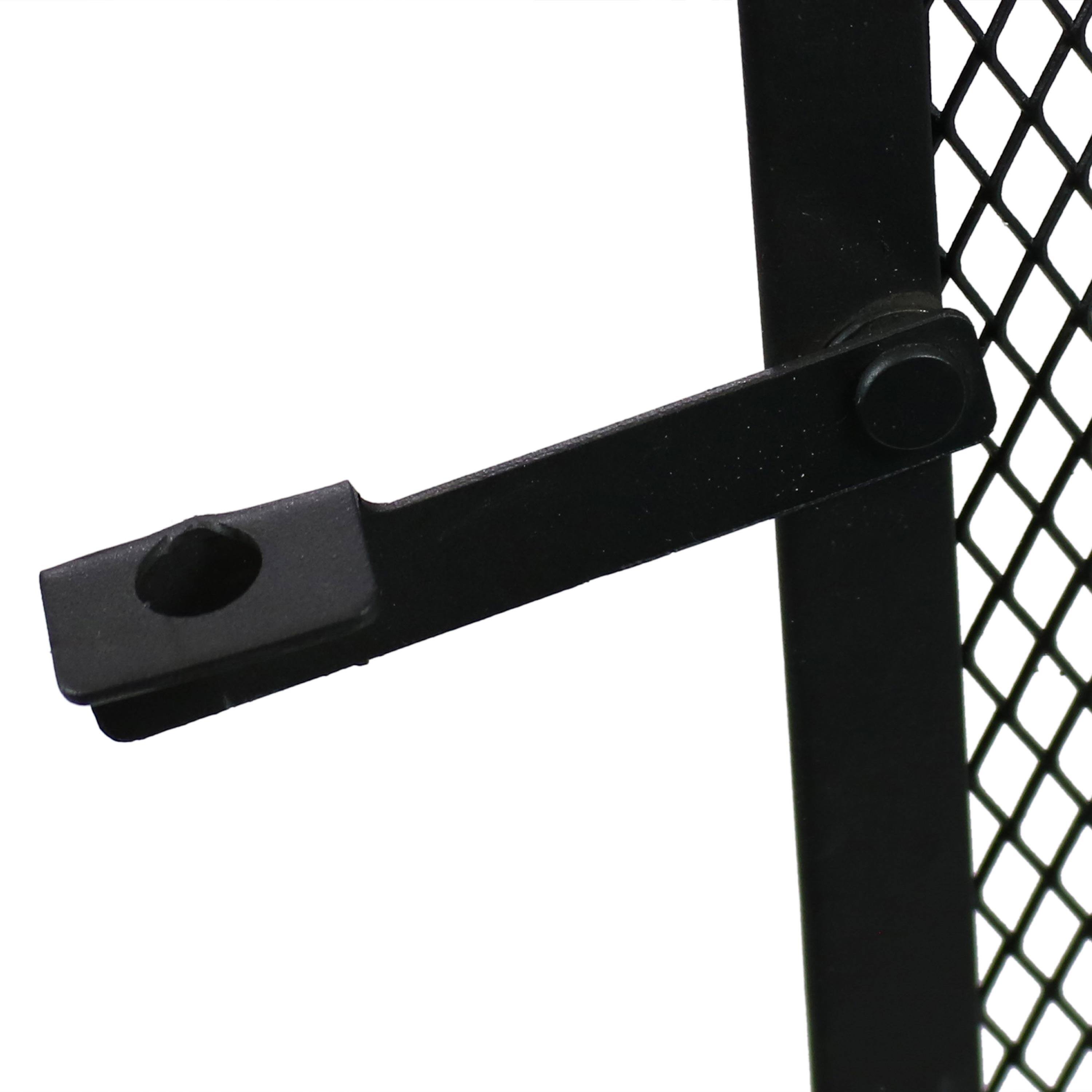 Alt View 4. Sunnydaze - Steel Wood Burning 360-View Chiminea with Log Grate/Poker - 57 in - Black.