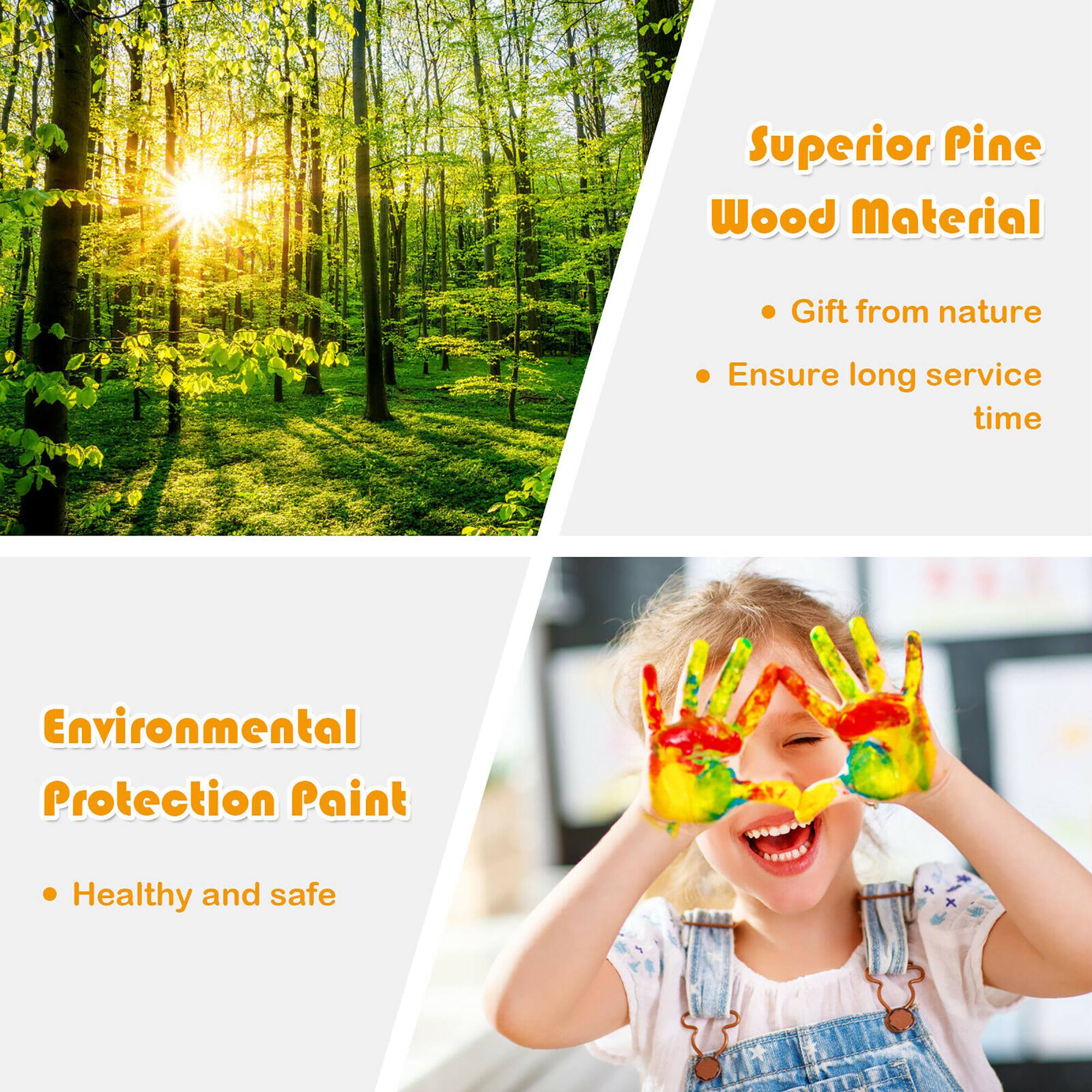 Superior Pine Wood Material  
- Gift from nature  
- Ensure long service time  

Environmental Protection Paint  
- Healthy and safe