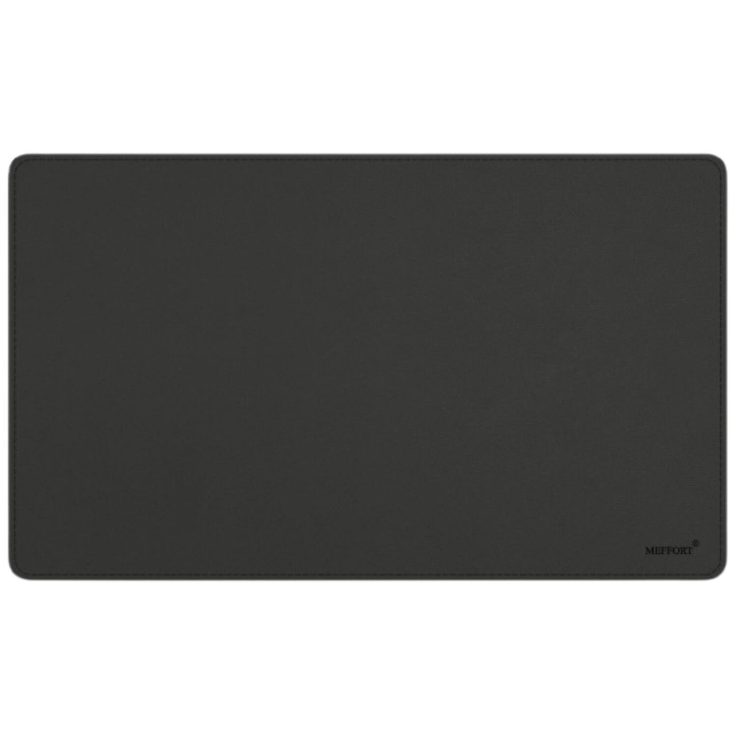 Front. Stock Preferred - Leather Desk Mouse Pad with Stitched Edges & Non-Slip PU Mat (23.6 x 13.7 Inch) - Black.