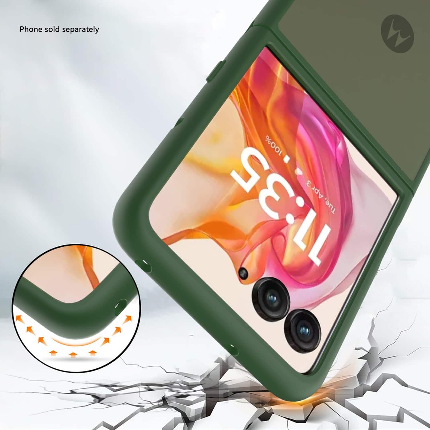 Phone sold separately.