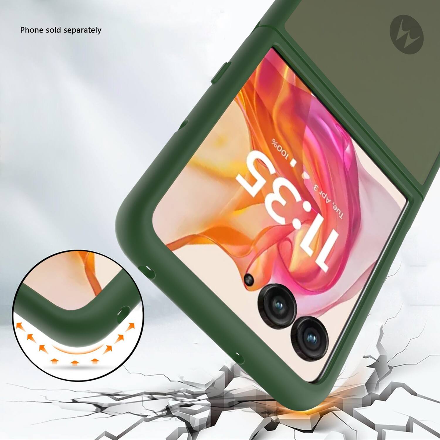 Phone sold separately.