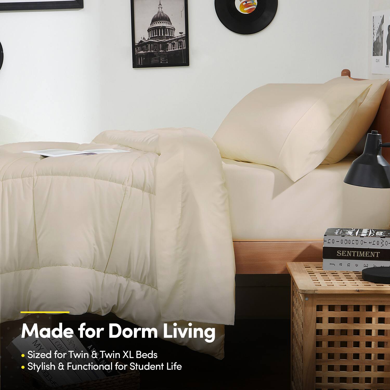 Made for Dorm Living  
- Sized for Twin & Twin XL Beds  
- Stylish & Functional for Student Life  

SENTIMENT