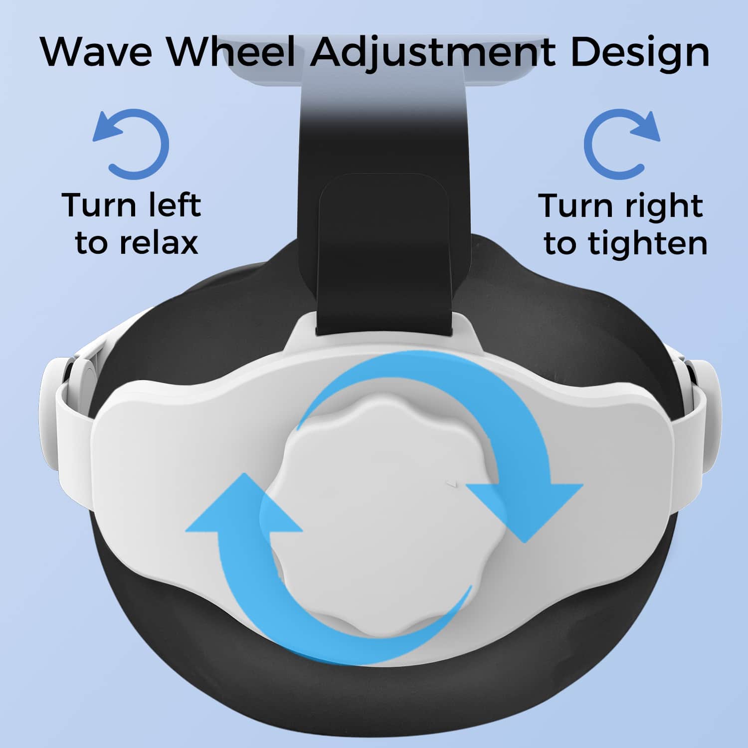 Wave Wheel Adjustment Design
Turn left to relax
Turn right to tighten