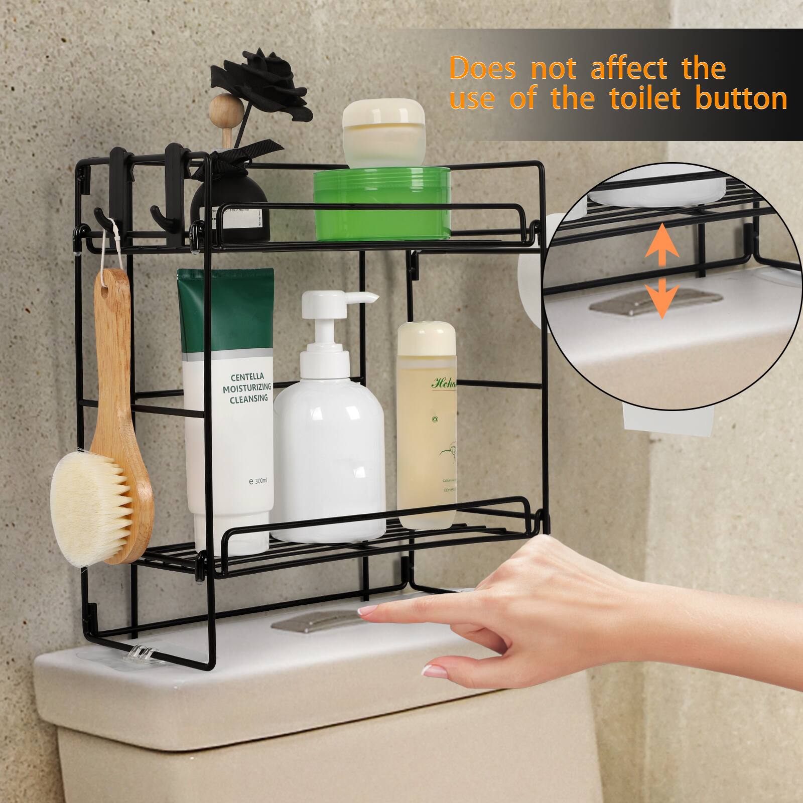 Does not affect the use of the toilet button

CENTELLA MOISTURIZING CLEANSING