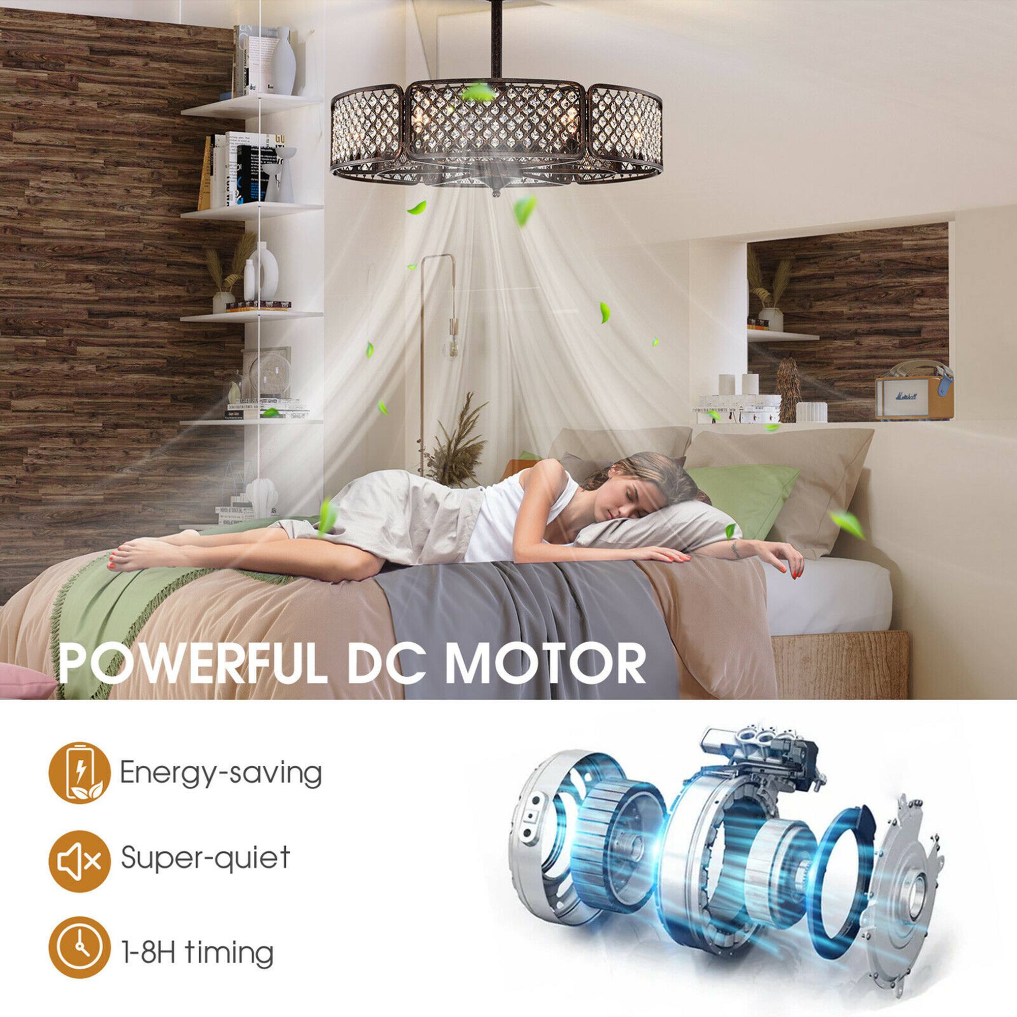 POWERFUL DC MOTOR

- Energy-saving
- Super-quiet
- 1-8H timing