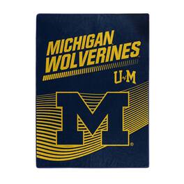 Sweet Home Collection - NCAA Michigan Wolverines 60" x 80" Raschel Throw Blanket - Blue