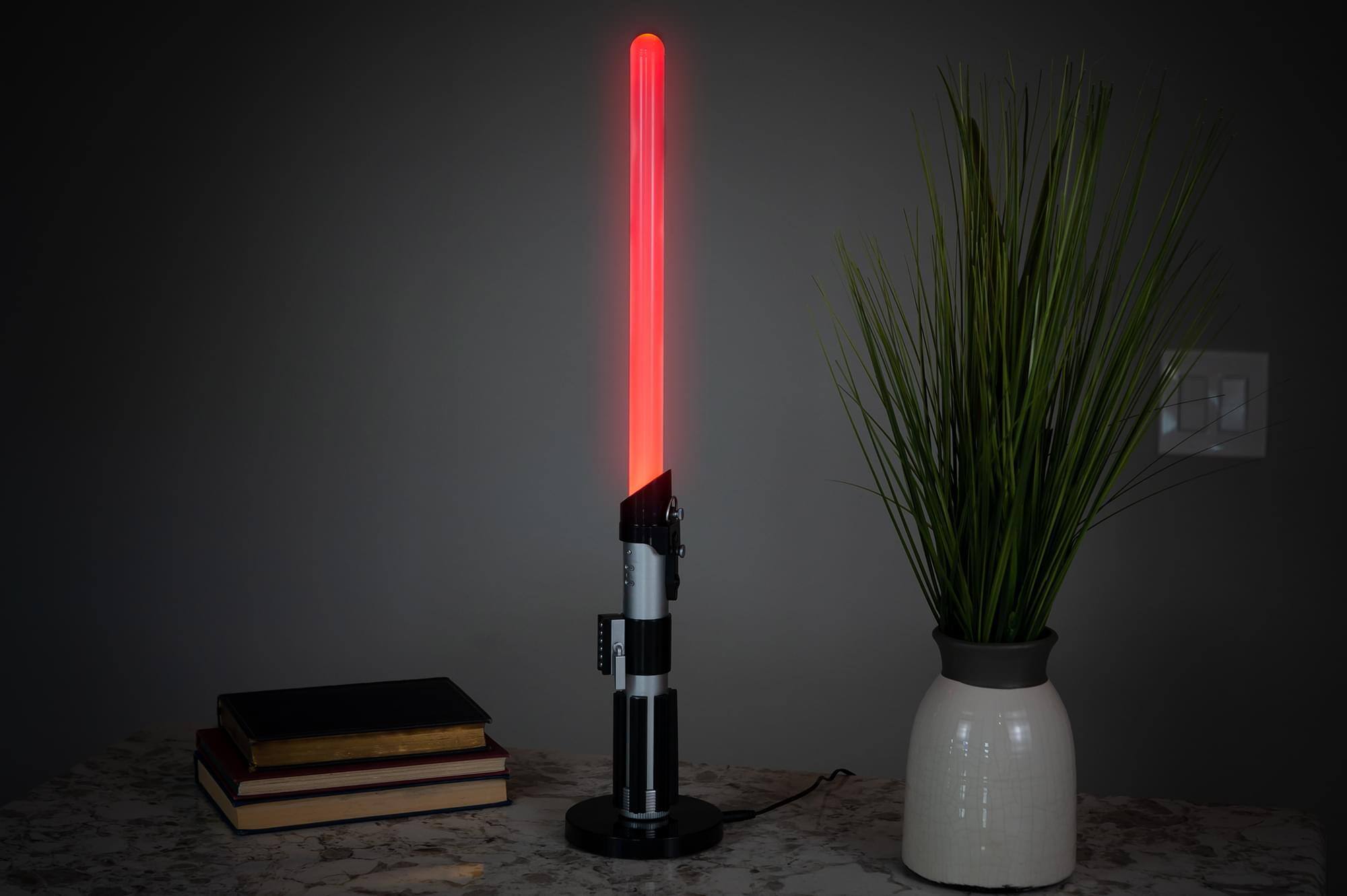 Alt View 4. Ukonic - Star Wars Darth Vader Lightsaber LED Lamp | 24-Inch Desk Lamp - Red.