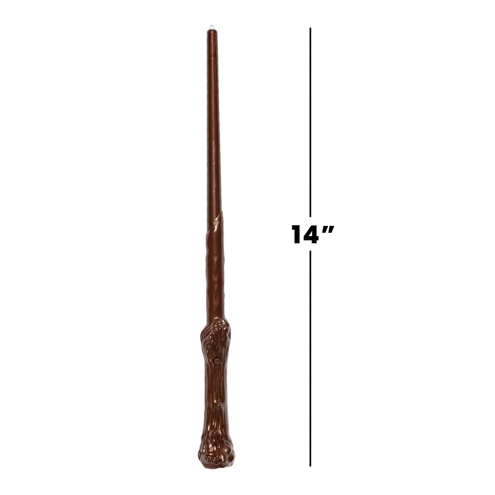 Alt View 2. Underwraps - Wizard Magic Wand With Light and Sound Adult Costume Accessory - Brown.