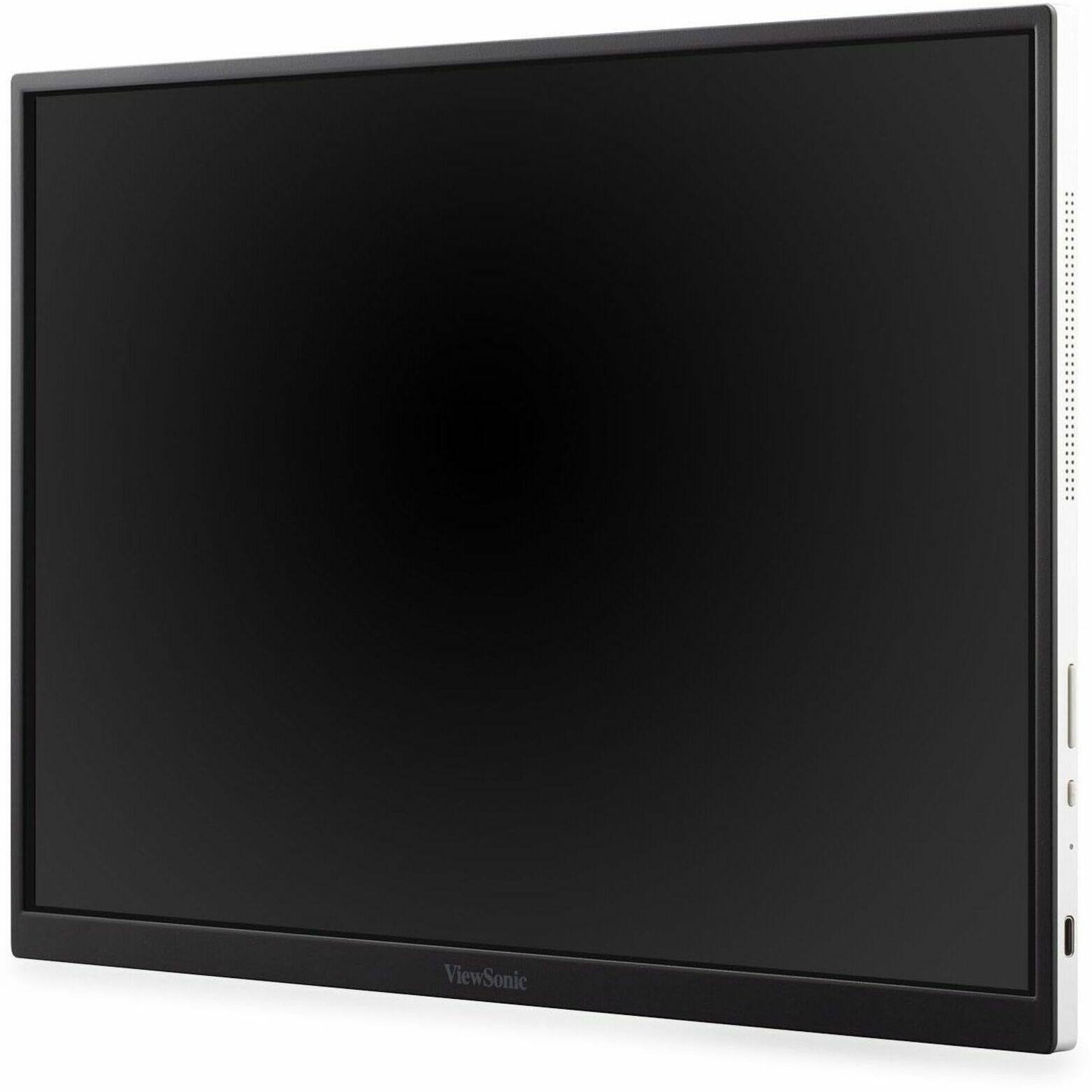 Alt View 18. ViewSonic - VG1656N 16" IPS LCD 1200P Wireless Portable Monitor (USB-C) - Black.