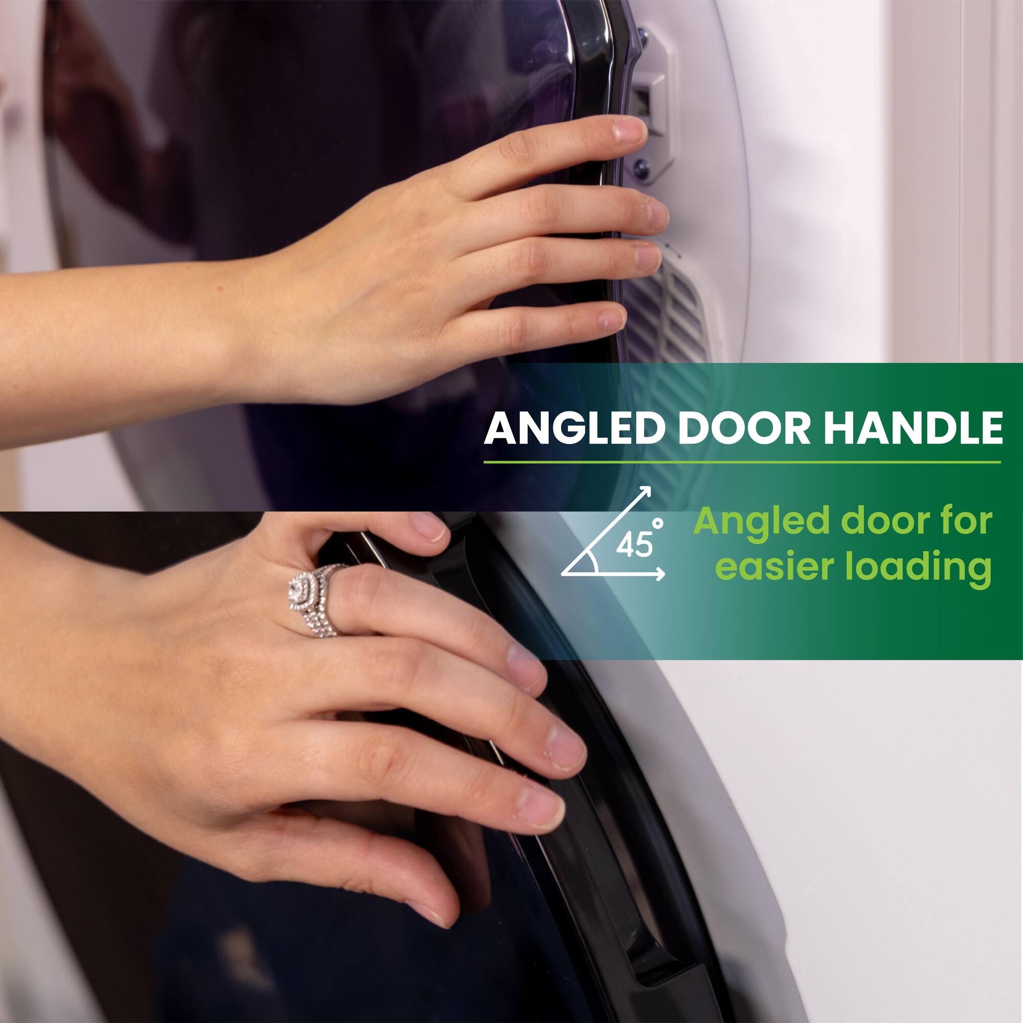 ANGLED DOOR HANDLE

Angled door for easier loading

45°