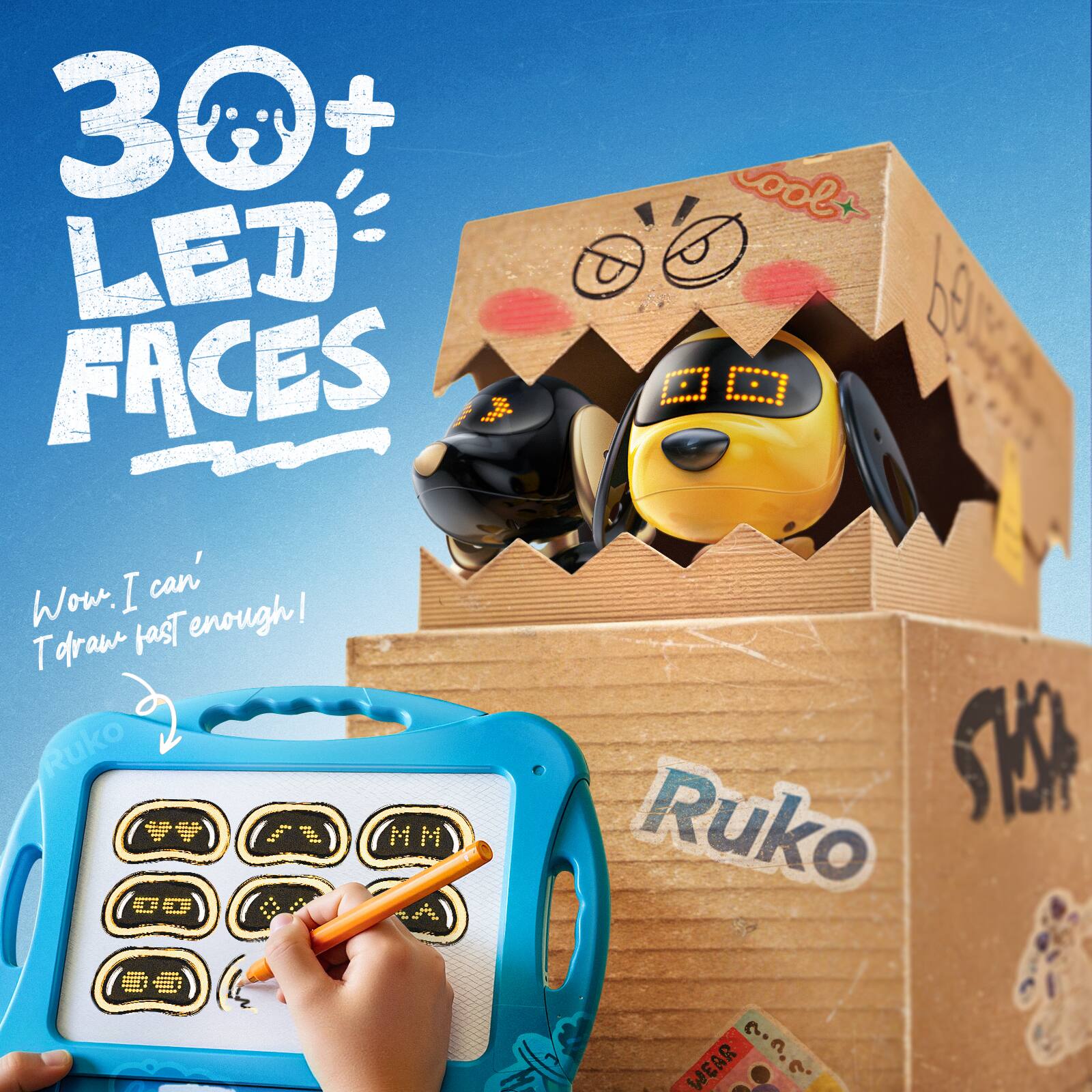 30+ LED FACES

Wow, I can't draw fast enough!

Ruko

Cool

Ruko