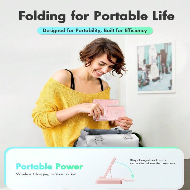Folding for Portable Life  
Designed for Portability, Built for Efficiency  

Portable Power  
Wireless Charging in Your Pocket  

Stay charged and ready, no matter where life takes you.