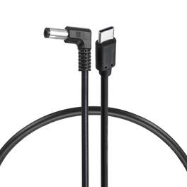 Unique Bargains - USB C to DC Power Cable, 15V 3A 45W, 5.5x2.1mm, PD Trigger for Laptop, Monitor, Security Camera - Black