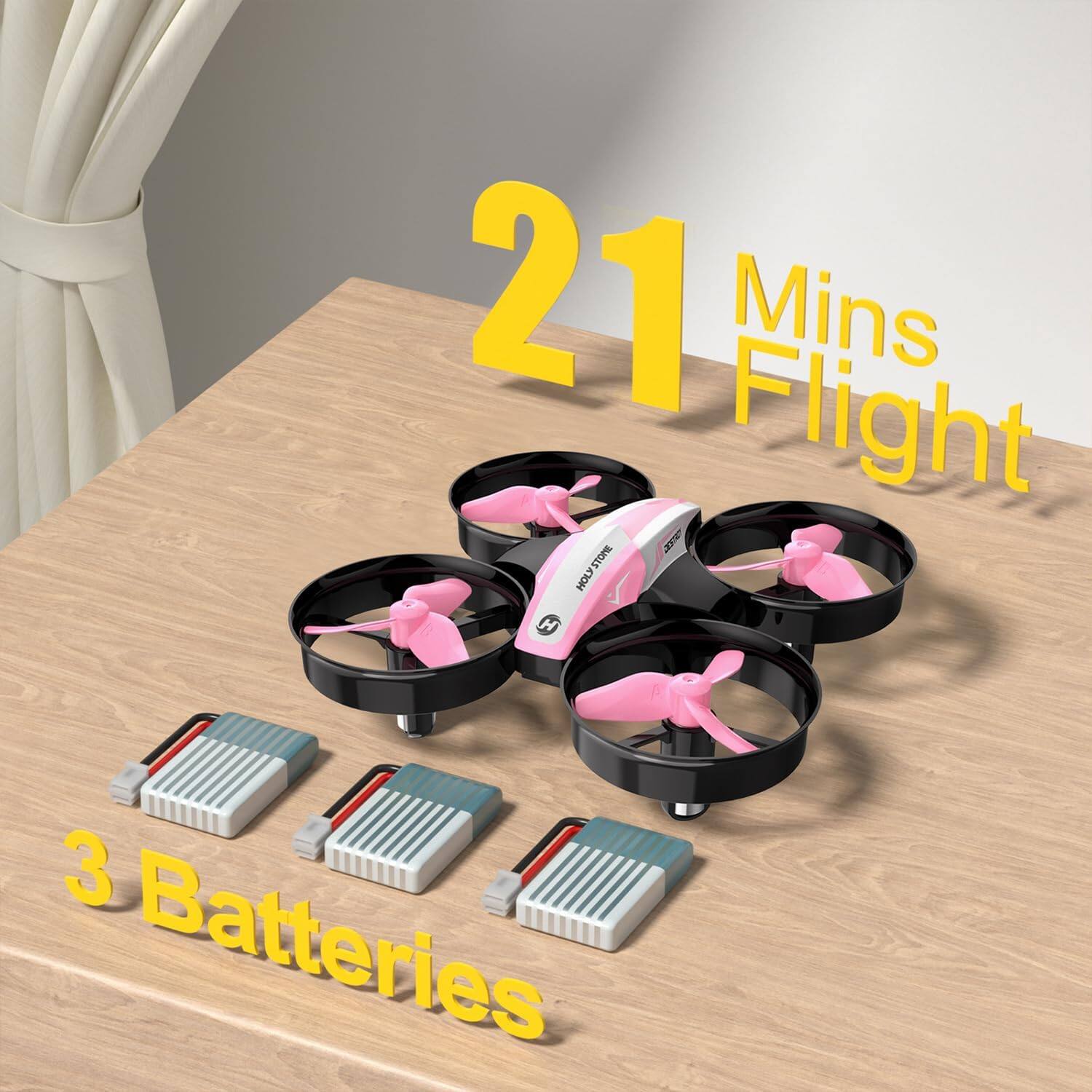 21 Mins Flight  
3 Batteries