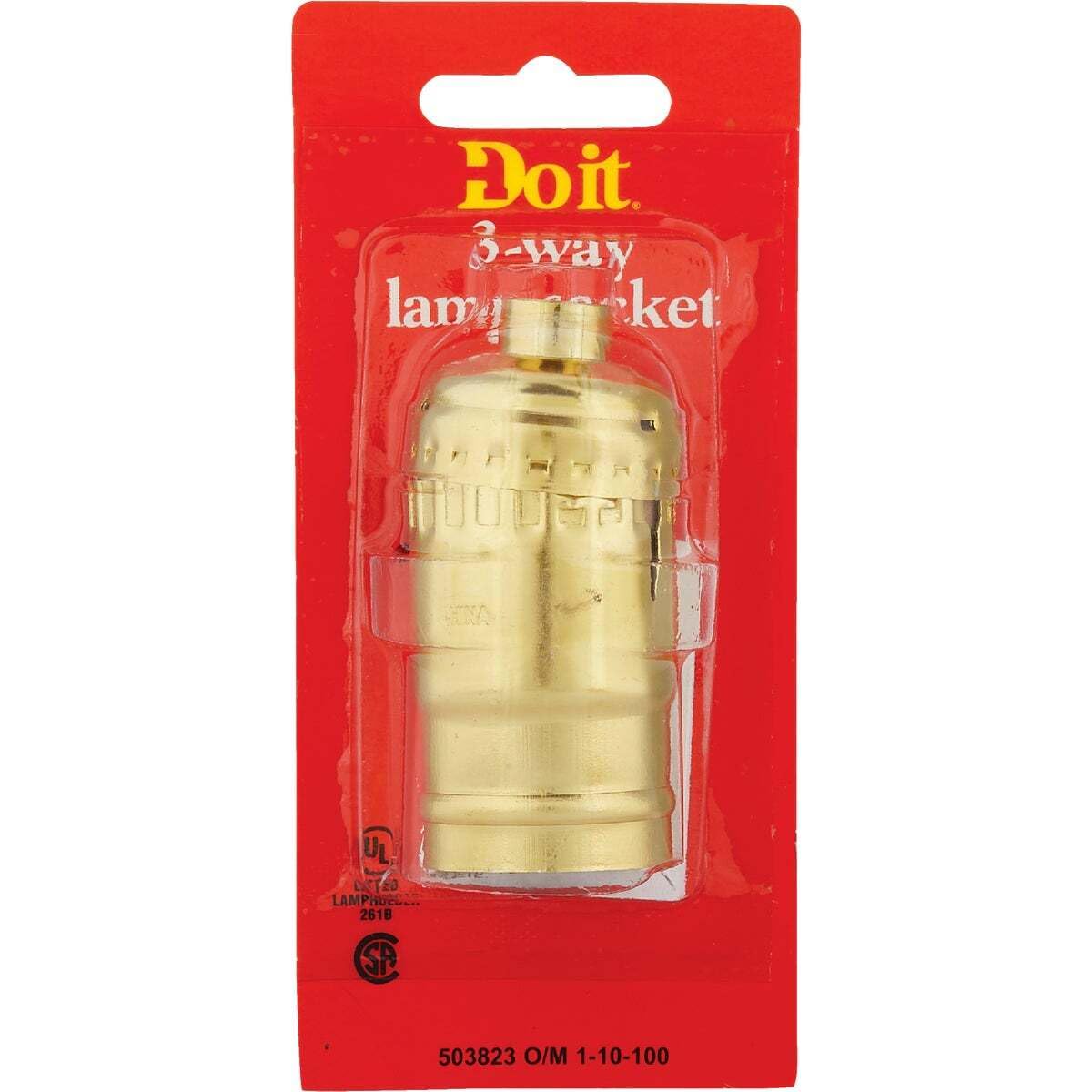 Do it 3-way lampholder, kit U CCT2a LAMPHO 261B SP 503823 O/M 1-10-100