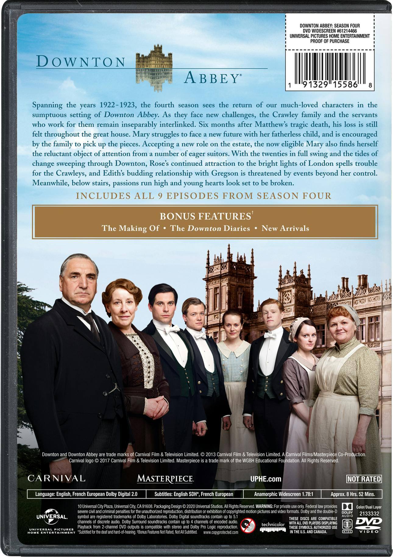 Angle. Downton Abbey: Season Four [DVD].