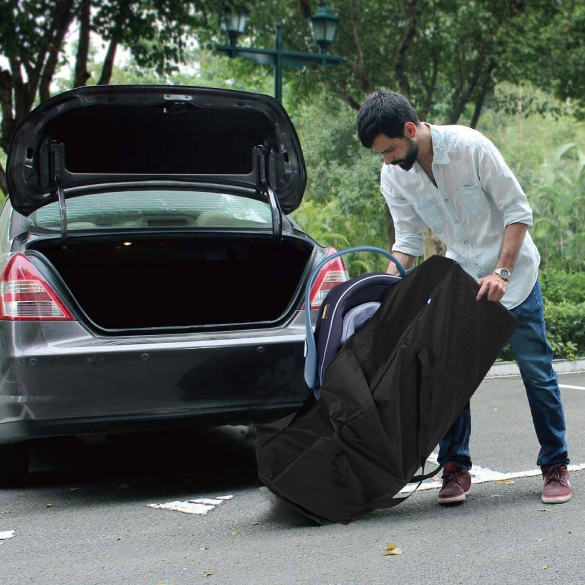 Alt View 1. Fabibe - 42" Sports Duffle Bag - 150l Extra Large Travel Duffel Luggage With Upgrade Zipper Sturdy & Water Resistant Black - Black-47inch 2Pack.