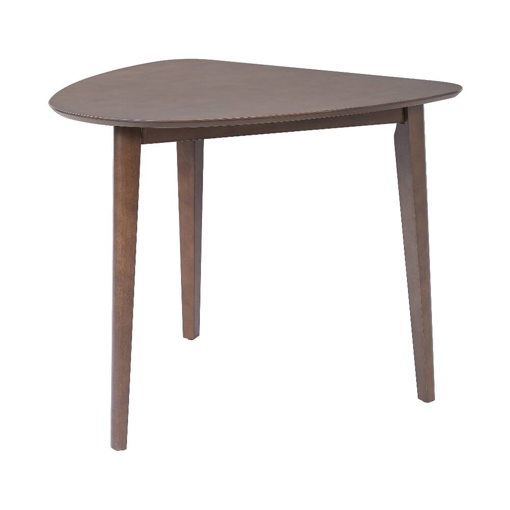 Alt View 1. Loheer - Loheer Triangular Wood Table 36 Inch Modern Geometric Side Table for Living Room Bedroom Small Space Brown - Brown.