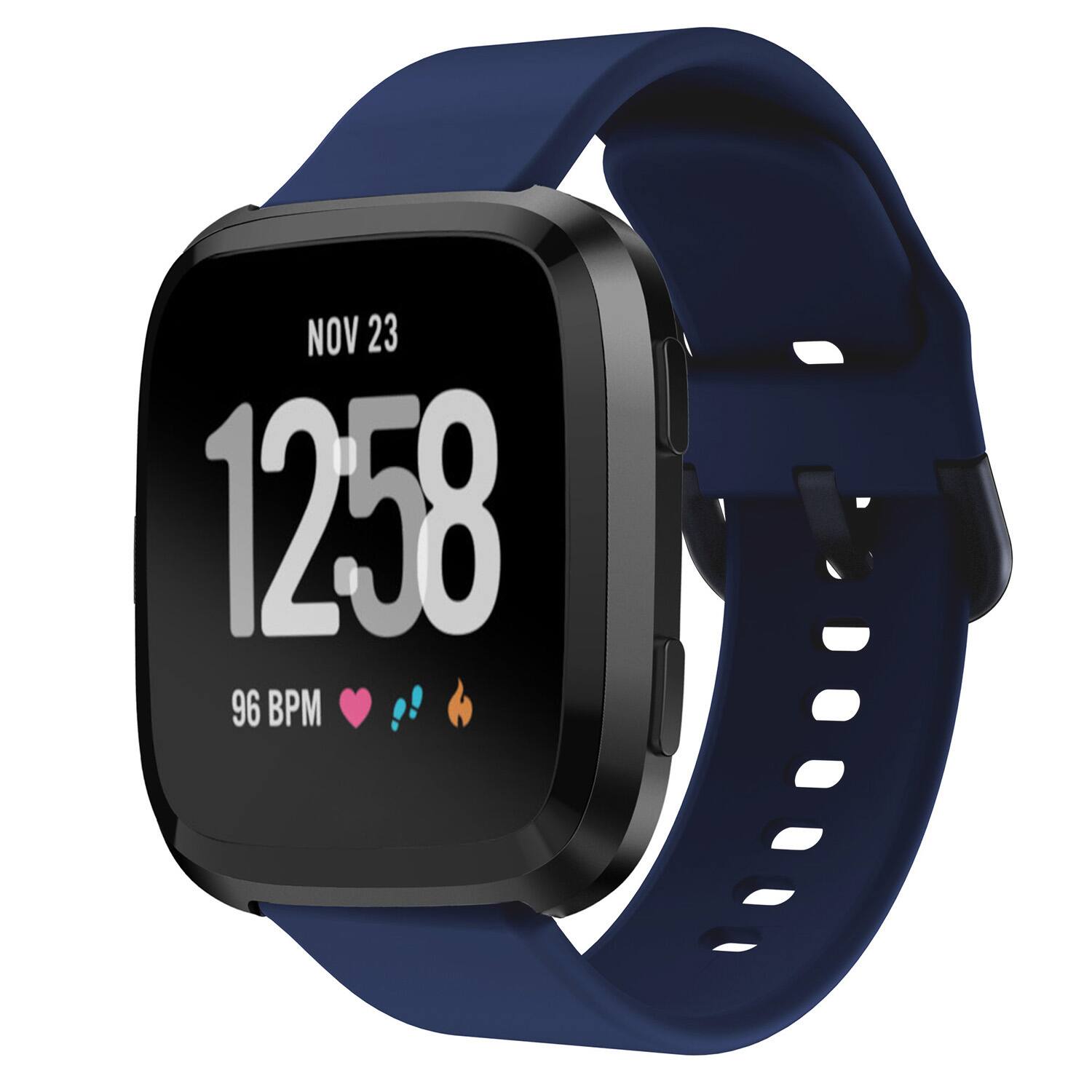 StrapsCo - Sport Band Silicone Rubber Watch Strap For Fitbit Versa & Versa 2 - Blue price history on PriceWatchPro