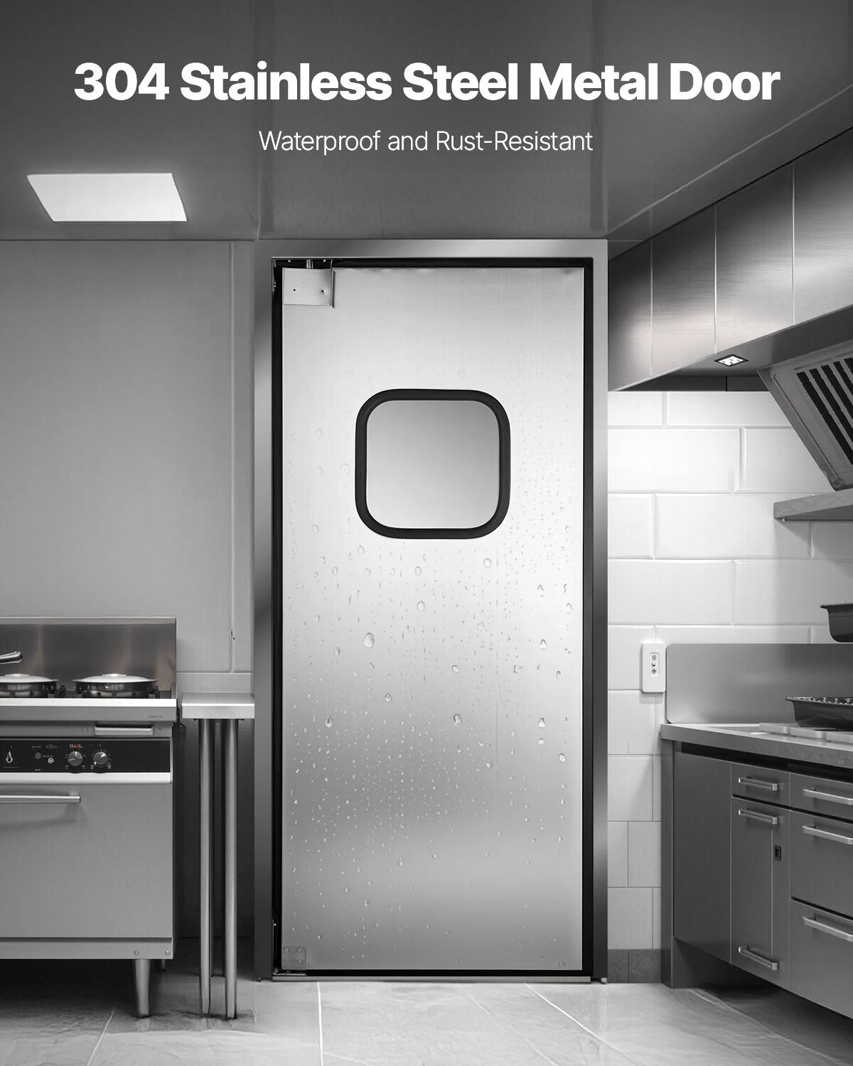 304 Stainless Steel Metal Door  
Waterproof and Rust-Resistant