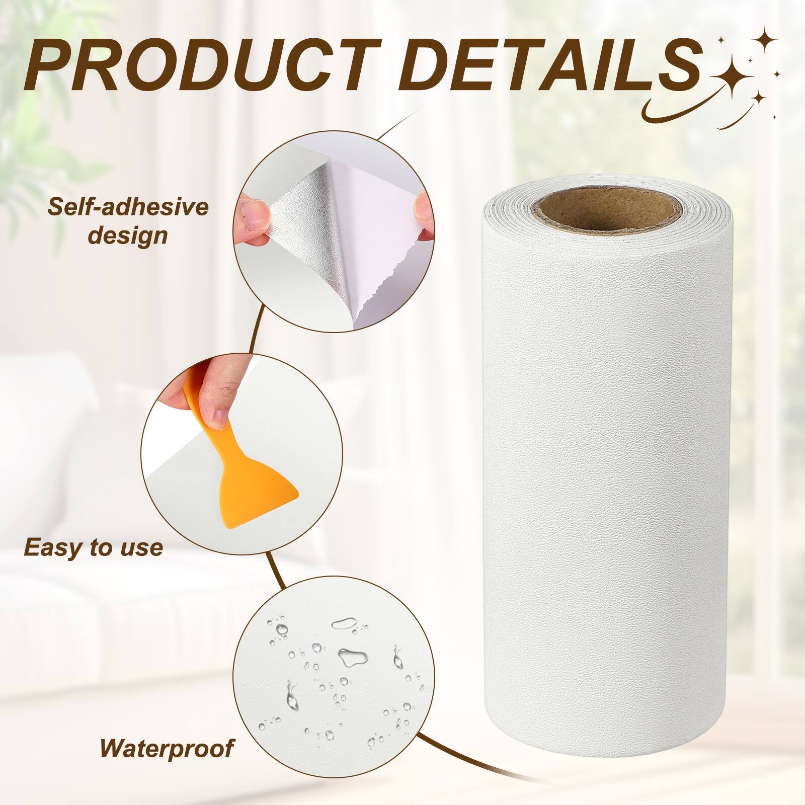 PRODUCT DETAILS

- Self-adhesive design
- Easy to use
- Waterproof