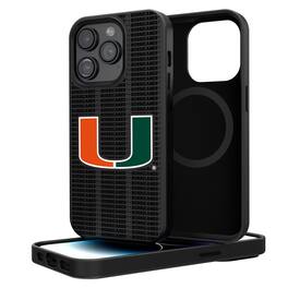 Keyscaper - NCAA - Miami Hurricanes Primary Logo iPhone Magnetic Bump Case - 14 - Black