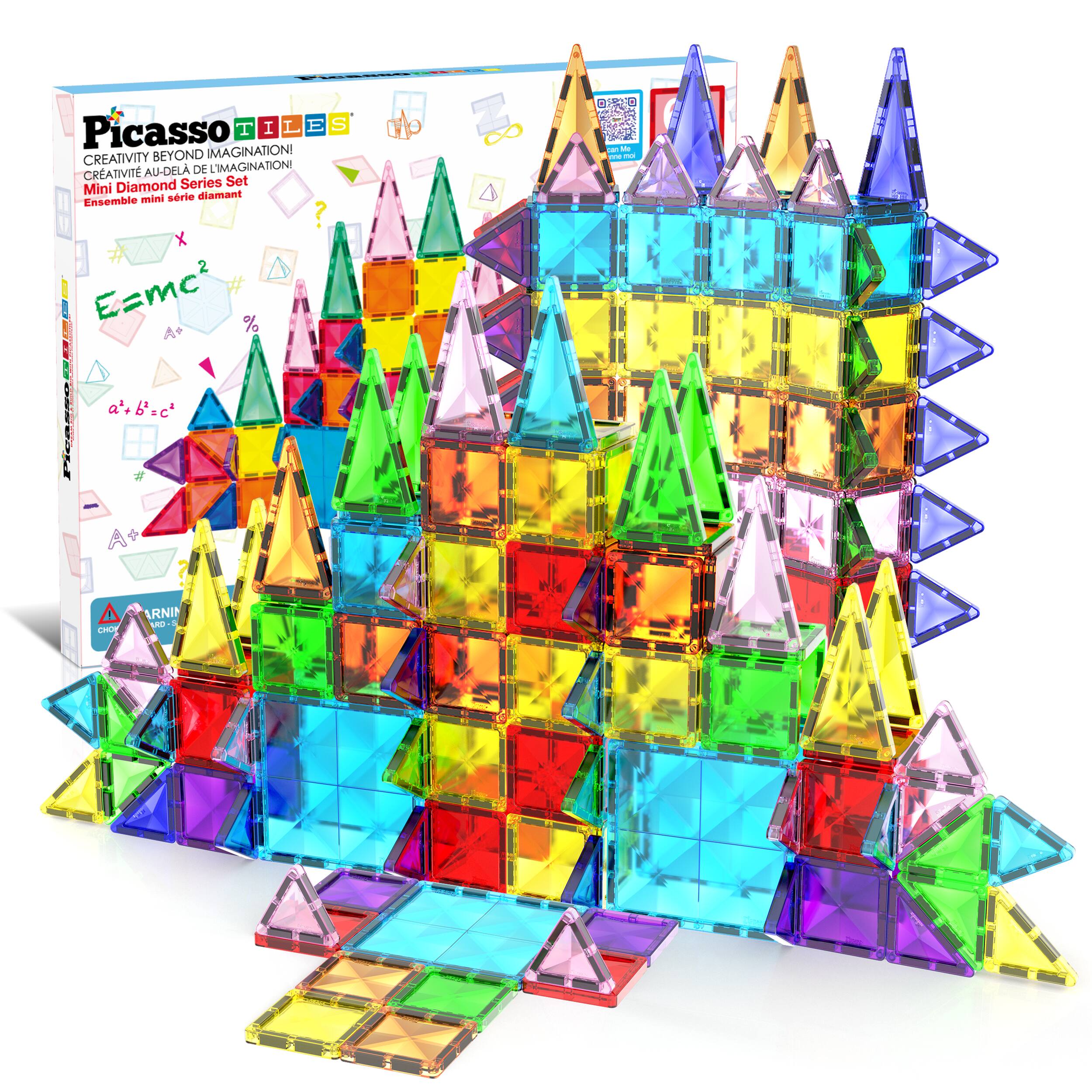 PicassoTiles - Picasso-TILES 61 PC Travel Size Magnetic Tiles, Magnetic Building Blocks for Kids, Magnet for Kids 3+ price history on PriceWatchPro