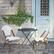Alt View 1. Alamont Home - Lourdes 2 Pack All-Weather Commercial Paris Chairs with Bamboo Print Frame - White & Gray/Natural Frame.