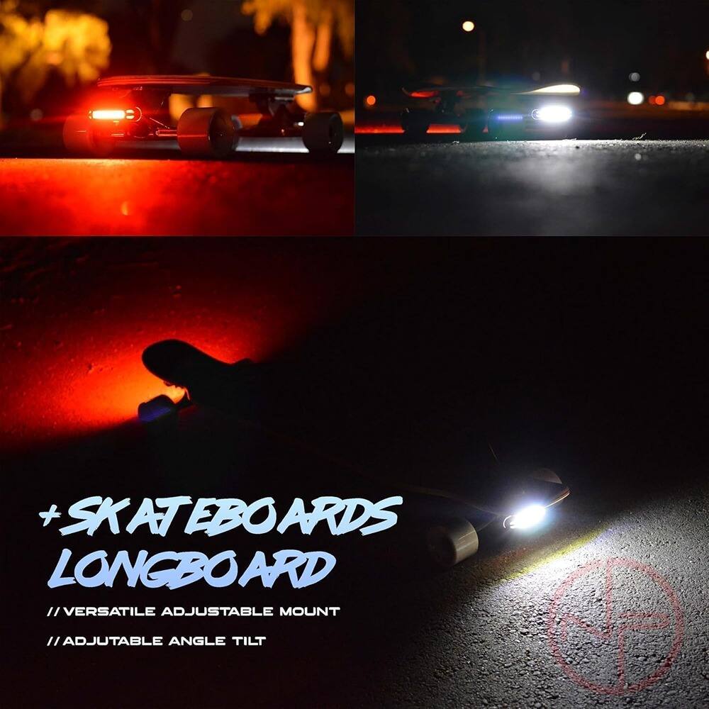 + SKATEBOARD  
LONGBOARD  
// VERSATILE ADJUSTABLE MOUNT  
// ADJUSTABLE ANGLE TILT