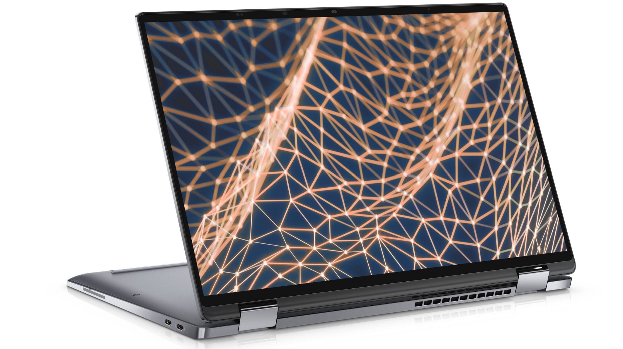 Left. Dell - Latitude 9330 Notebook Laptop PC 2 in 1 | 13" QHD+ Touch | Intel Core i5-12th | 16GB RAM | 256GB NVMe | Windows 11 Pro. - Dark Blue.